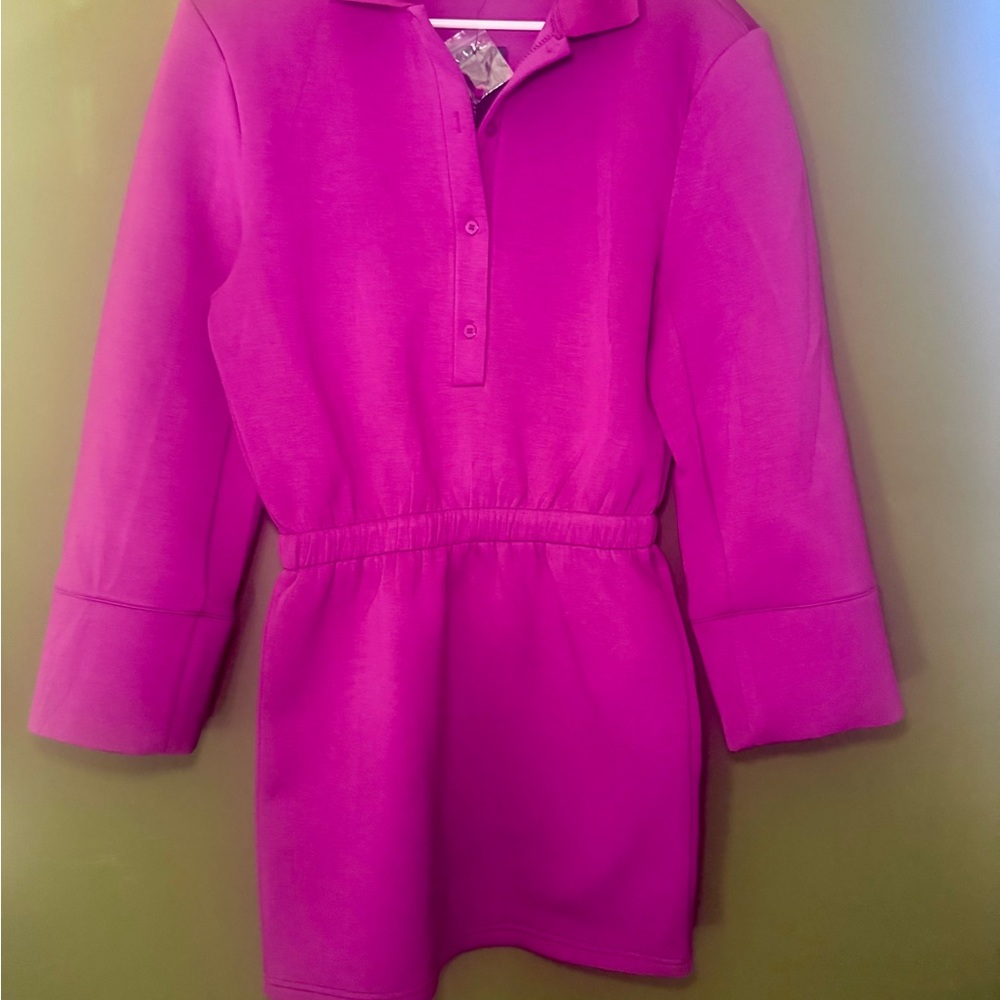 NWT fashion nova Patience Mini Dress size Small 😍 Vibrant, Long Sleeve
